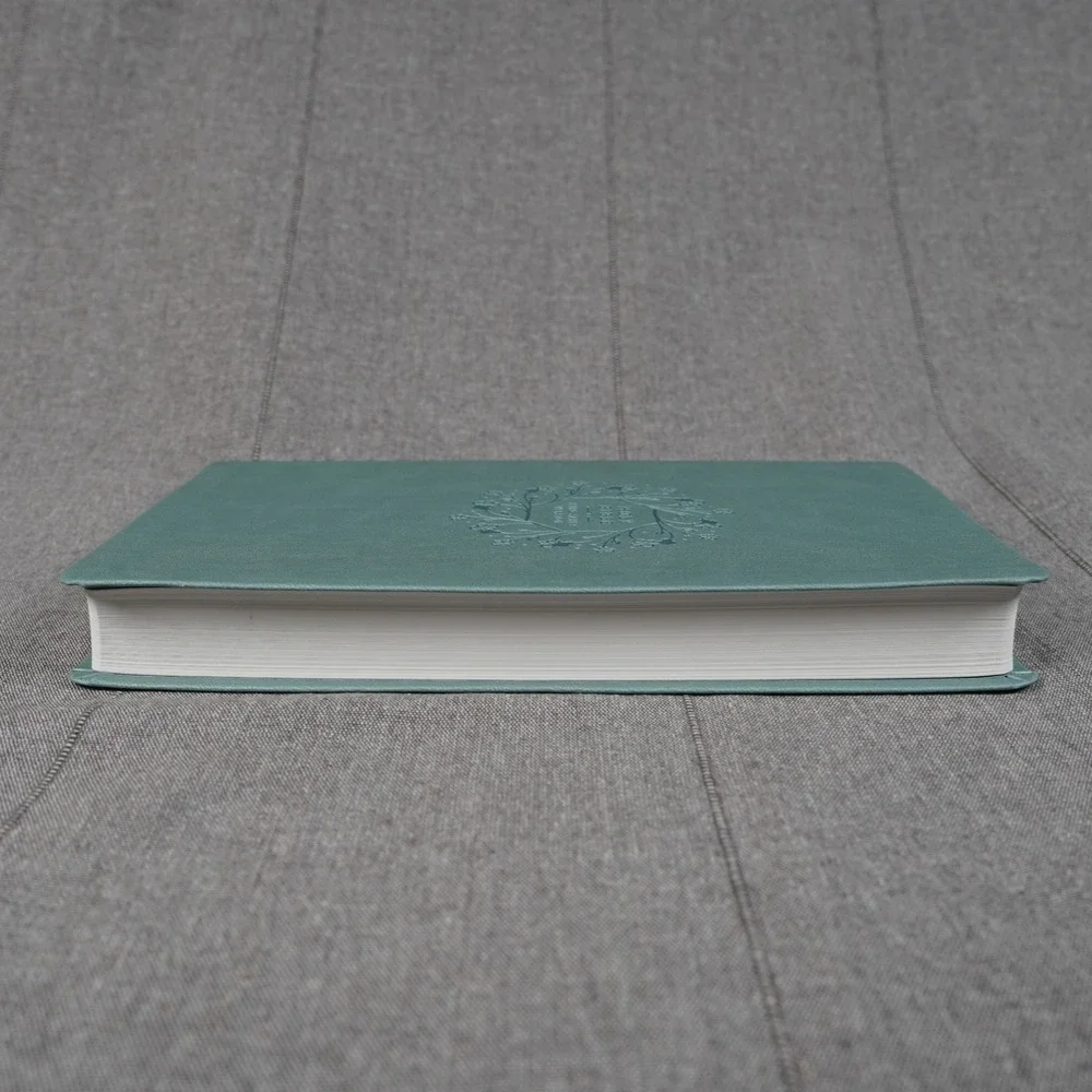 Soft Touch Bible KJV Large Print Premium Value Thinline Floral Embossed Teal